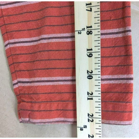 Chico's Design Size 1 Fits Women's M/L Cotton Striped Floral Embroidery Jacket - Picture 16 of 16